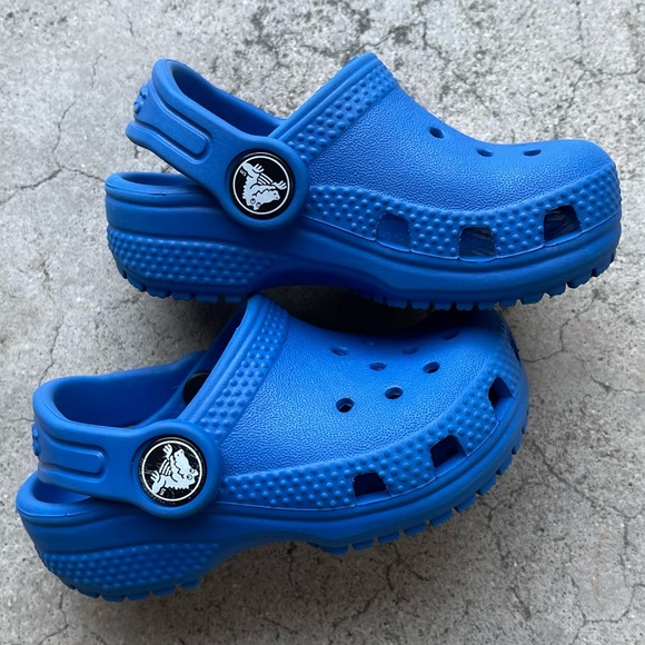 CROCS Shoes Crocs Kids Classic Clog Toddler Little Kids 4 Dodger Blue Like New Water Shoe